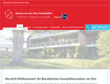 Tablet Screenshot of immobilien-vdb.de